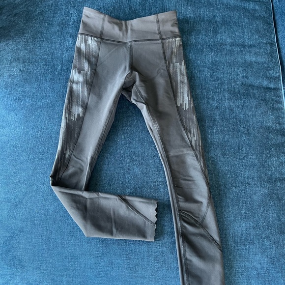 Lululemon Tight Stuff II Tight 25" Formation Alpine White Black - Picture 4 of 11